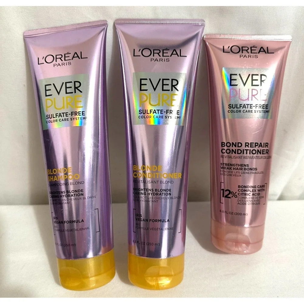 L'Oreal Paris Ever Pure Blond Shampoo & Conditioner + Bond Repair Conditioner